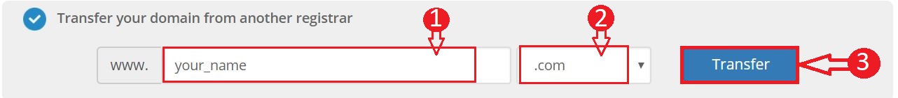 Transfer Your Domain