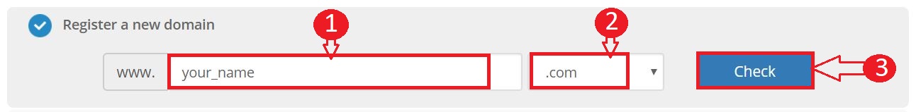 Register a new domain